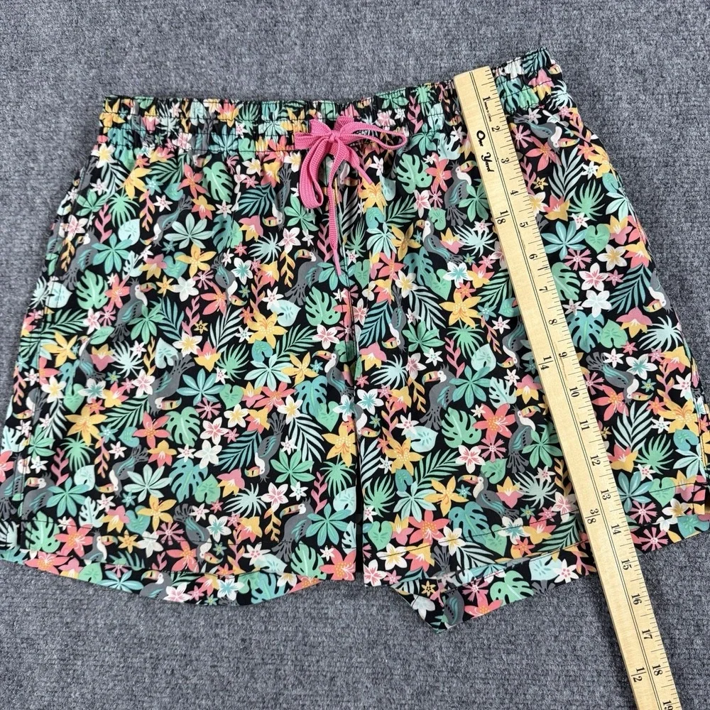 Chubbies Swim Trunks Mens Medium Floral Tucan‎ Bird Tropical Lined 5.5